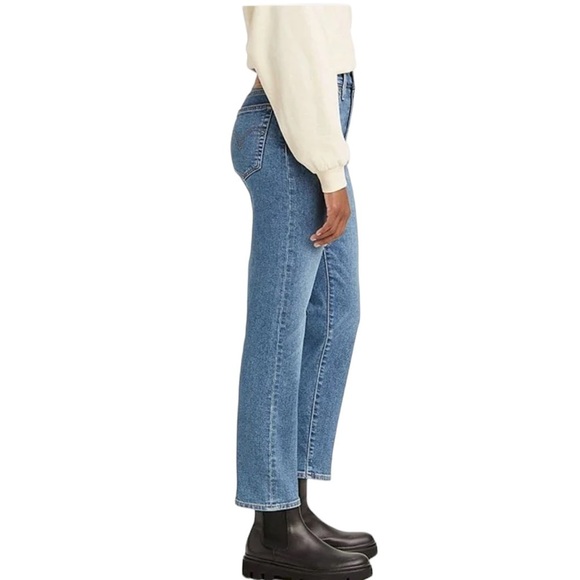 Levi’s Wedgie Straight Button Fly Ankle Length Highest Rise Size 0 Waist 25” - Picture 2 of 10